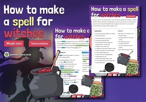 Year Model Text Instructions How To Make A Spell For Witches