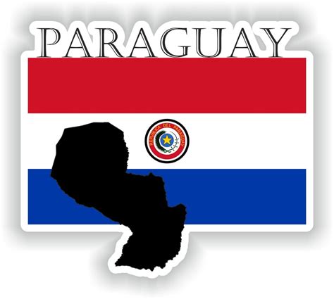 Paraguay Sticker Flag Mf For Laptop Book Fridge Guitar Etsy