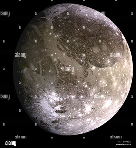 Ganymede moon of Jupiter NASA Stock Photo - Alamy