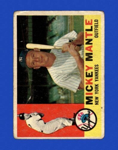 Topps Set Break Mickey Mantle Low Grade Filler Gmcards Ebay