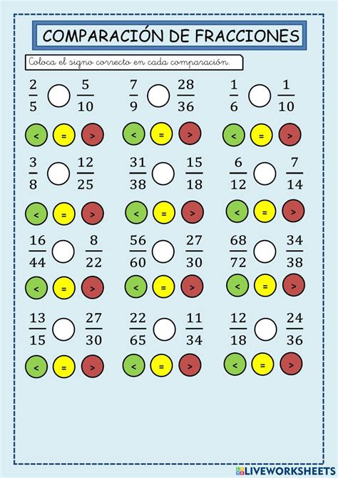 Worksheets Word Search Puzzle Words Texts Comparing Fractions