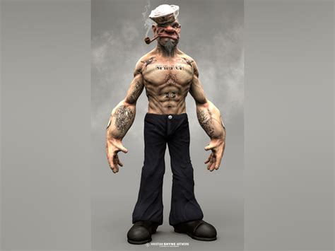 Popeye Re Render By Hristian Ivanov Shyne On Dribbble