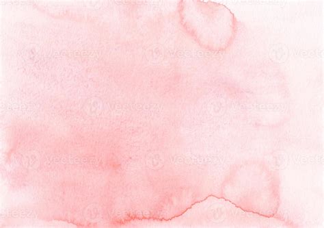 Watercolor Pastel Pink Color Background Texture Stains On Paper Hand