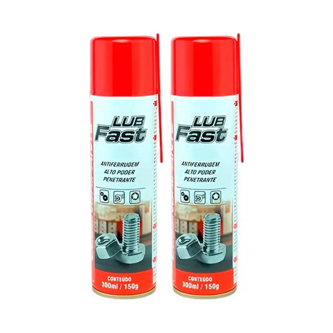 Kit Desengripante Spray Antiferrugem Lub Fast Ml Lubrificante