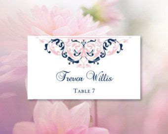 MS Word Templates Place Card Printable Template Grace Blush Pink