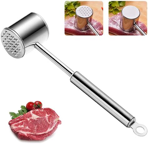 Meat Tenderizer Heavy Duty Manual Hammer Mallet Tool And Handheld Meat