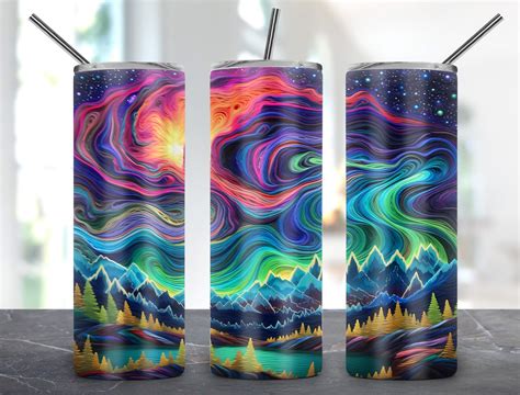 3d Nature Tumbler Design 20oz Graphic By Alleylightbox · Creative Fabrica