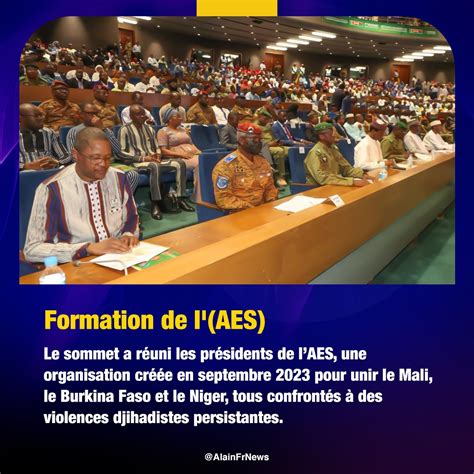 Création d une Confédération par lAES Rupture avec la CEDEAO