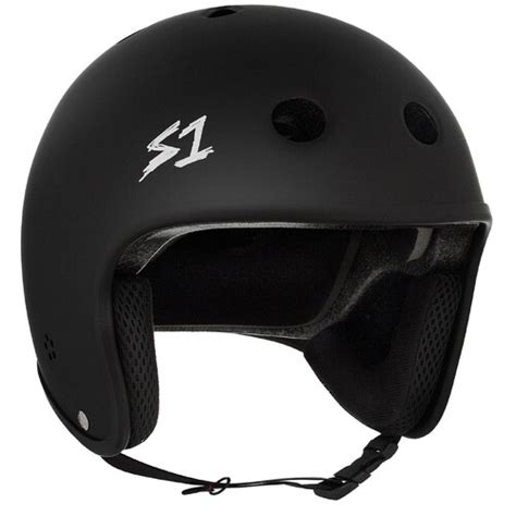 S One Helmet Retro Lifer Black Matte S1 Helmets Australia