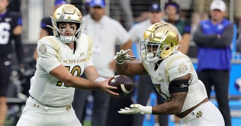 Report Card Grading Notre Dame Football In Win Over Byu On