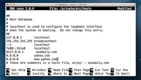 C Mo Editar El Archivo Hosts En Mac Os X Con Terminal