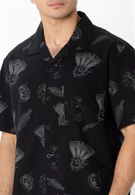 Jual Harley Davidson Harley Davidson Engine Aloha Short Sleeve Shirt