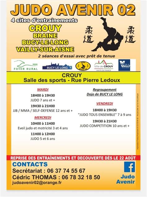 Judo Crouy Nouvelle Saison Ville De Crouy