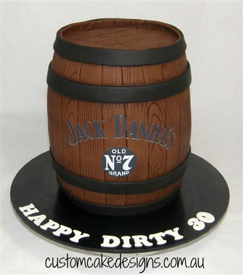 This 3D Jack Daniels Whiskey Barrel Cake Was Made To Whiskey