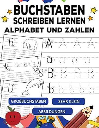 Amazon Buchstaben Schreiben Lernen Buchstaben Und Zahlen