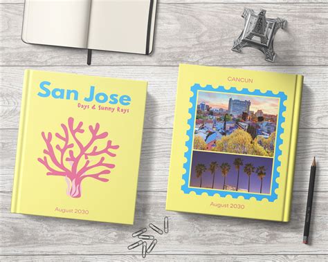 Travel Photo Album Editable Canva Template Personalized Photo Book Creative Inspired Album