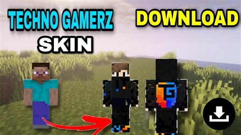 How To Get Techno Gamerz Minecraft Skin Get Techno Gamerz Skin Youtube