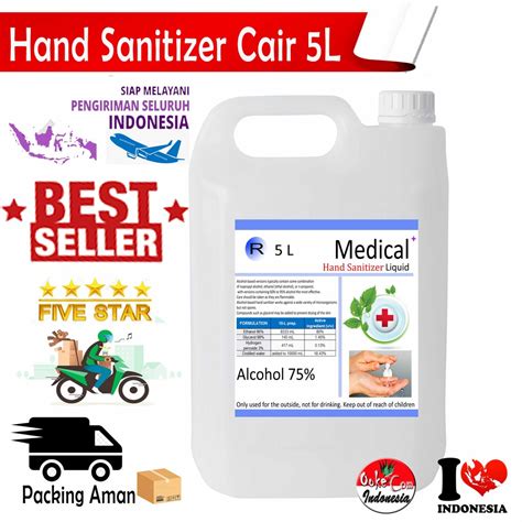 Jual Hand Sanitizer Liter Liter Ml Cair Dan Gel Handsanitizer