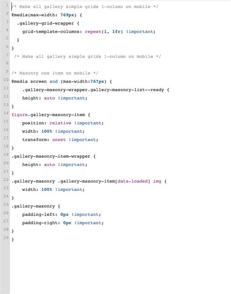 Masonry Captions Padding or Centering on Mobile - Pages & Content