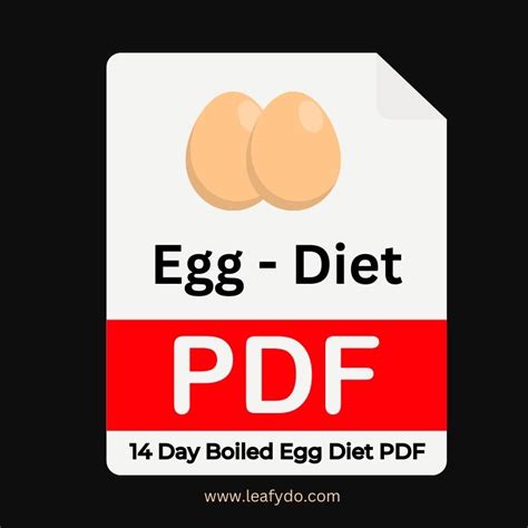 Complete 14 Day Boiled Egg Diet Pdf 2023