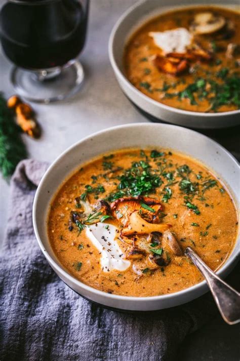 Creamy Hungarian Mushroom Soup Recipe Platings Pairings