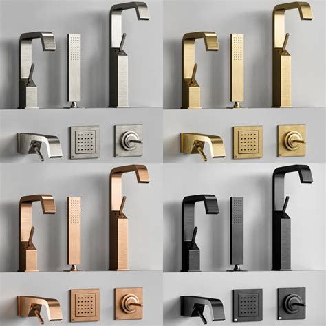 Gessi Rettangolo Xl Bathroom Faucet Set D Model For Vray Corona