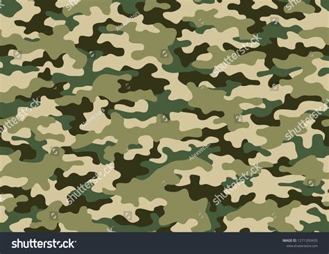 Texture Military Camouflage Seamless Pattern Royalty Free Stock Vector 1271350435