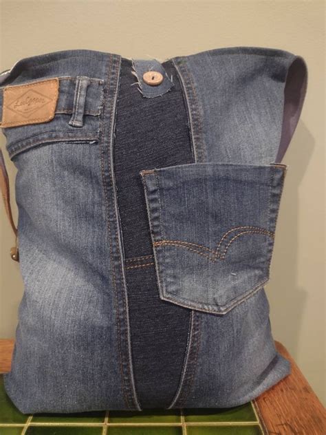 Upcycled Denim Bag - Etsy