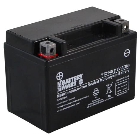 Ytz S Bs Agm Maintenance Free Battery Free Shipping Batterymart