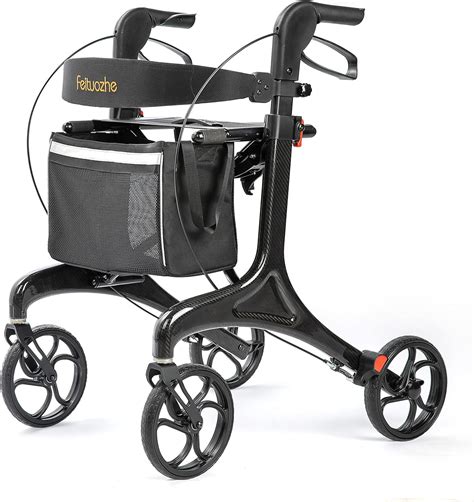 Leichter Kgs Carbon Fiber Walker F R Senioren Mit Sitz Rollator