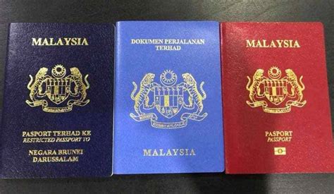 Ambil Tahu Jenis Pasport Yang Ada Di Malaysia Ada Merah Hijau Biru And Biru Tua Libur