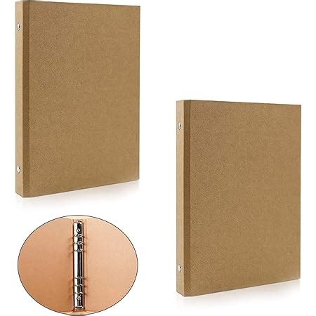 Pcs Cahier Classeur Trous A Reliure Papier Kraft Couverture