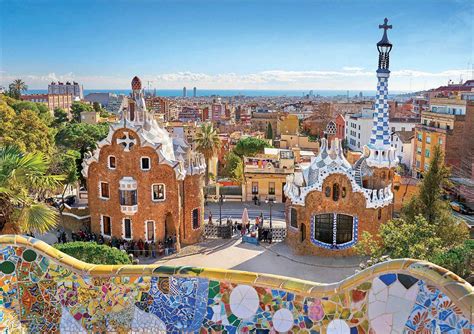 Puzzle Vista di Barcellona dal Parco Güell 1 000 Pezzi Puzzle Mania it