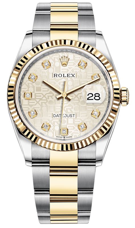 Jubilee Silver Diamond Oyster Rolex Datejust Mm Stainless