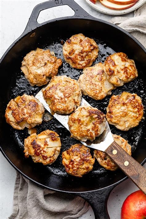 Easy Chicken Apple Sausage Patties Recipe Eat The Gains