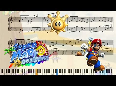 Super Mario Sunshine Secret Course Sky Sea Sheet Music Youtube