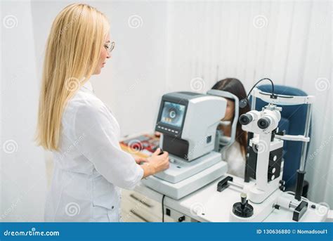 Computer Diagnostics Of Vision Eyesight Test Stock Photo Image Of