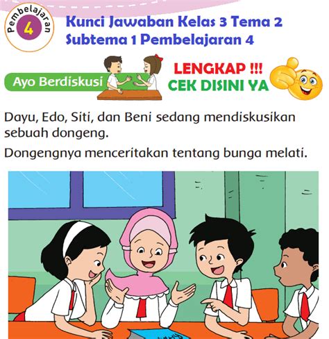 Lengkap Kunci Jawaban Kelas Tema Subtema Pembelajaran