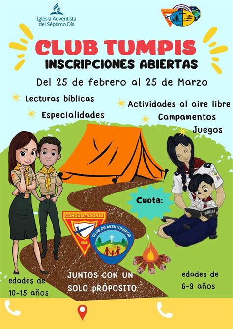 Invitaci N Para Inscripciones Al Club De Conquistadores Y Aventureros