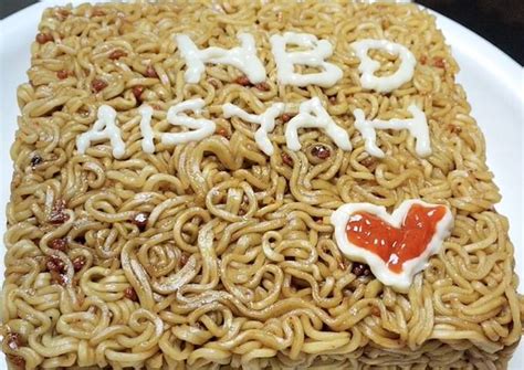 Resep Mie Goreng Ulang Tahun Birthday Noodle Cake Oleh Erna