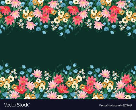 Floral seamless border design for paper Royalty Free Vector