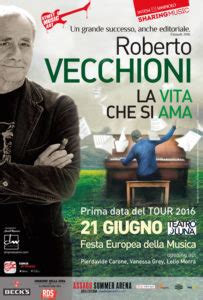 Roberto Vecchioni La Vita Che Si Ama Tour 2016 DM Produzioni