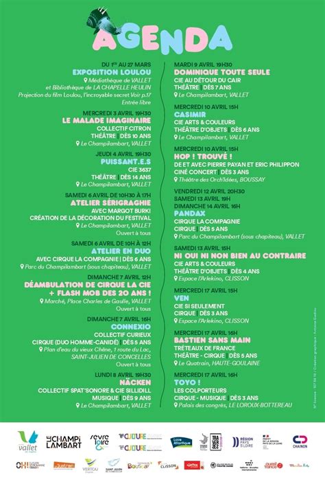 Festival Cep Party Le Calendrier