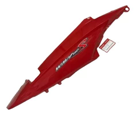 Cacha Lateral Bajo Asiento Der Original Honda Wave S Rojo