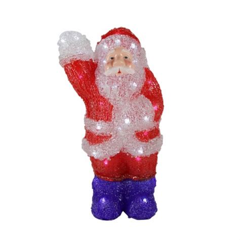 Northlight Lighted Commercial Grade Acrylic Waving Santa Claus