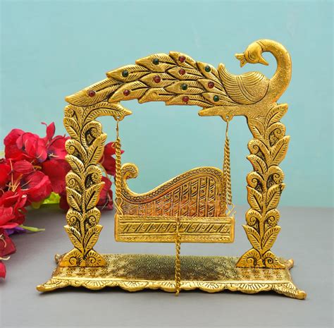 Buy Nirmal Handicraft Metal Pooja Jhula Decorative For Temple Pooja