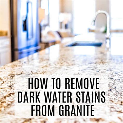 How To Get Rid Of A Water Stain On Granite Hard Water Stain Remover