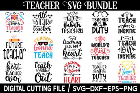 Teacher Svg Bundle Bundle · Creative Fabrica