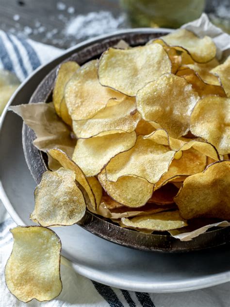 Crispy And Light Homemade Potato Chips Peak To Plate