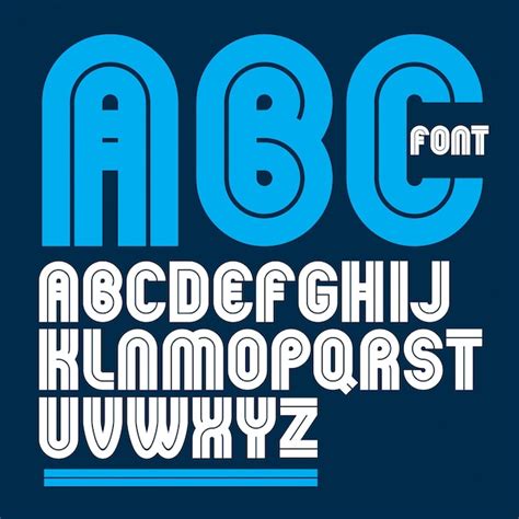 Premium Vector Vector Capital Bold English Alphabet Letters Made With